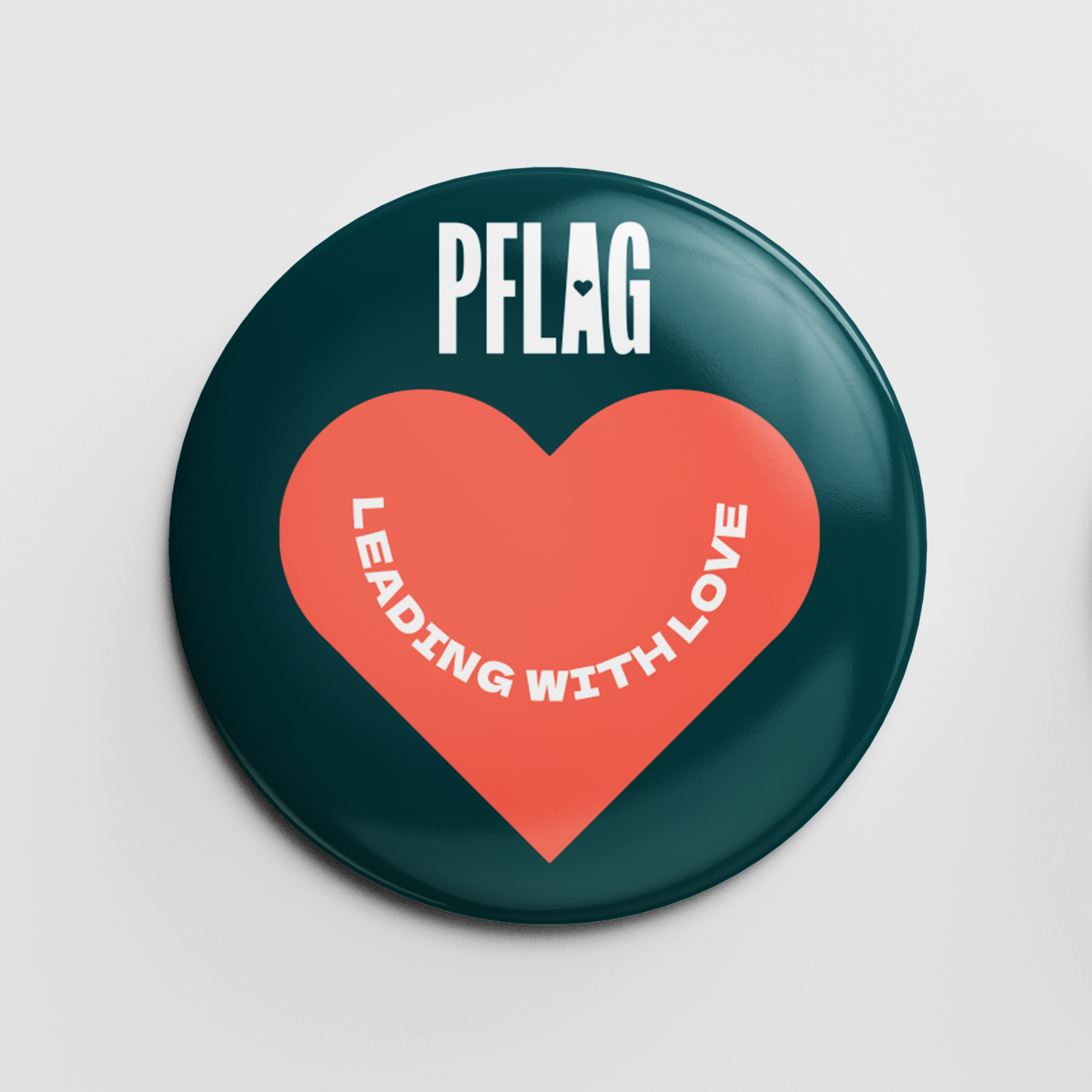 Pflag Button PFLAG Leading With Love Button (English) - Pack of 25 – PFLAG Chapter Swag