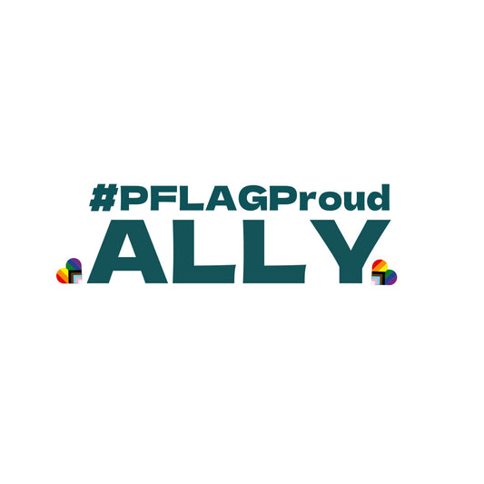 #PFLAGProud Ally - Crewneck T-Shirt